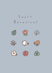 พืชและนก /blue beige