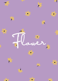petite flower y - purple