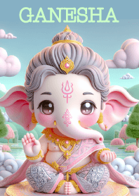 Cute Ganesha Wealth & Rich Theme
