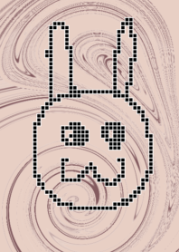 rabbit marble pink beige