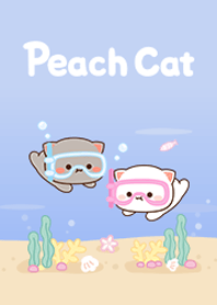 Peach Cat _Under the Sea
