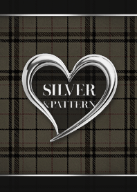 チェック柄 x シルバーハート - 01 DD-13