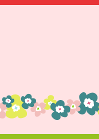 Northern Flowers5 on red