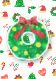 Kirakira shiny christmas emoji theme