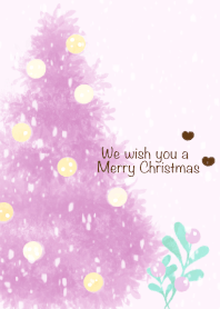 Little purple Christmas tree