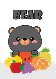 หมีดำกับผลไม้แสนอร่อย