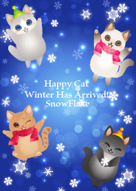Happy cat winter has arrived! snowflake2