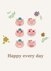 好運的豬豬情侶檔