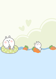 Rabbit swimming fun J-light gray (Gr3)