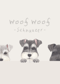 Woof Woof - Schnauzer - PASTEL IVORY
