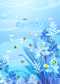 Clear sea world and tropical fish3.