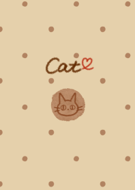 Brown dots Cat