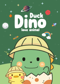 Dino&Duck Cutie Galaxy Green