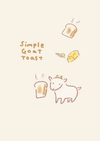 Simple goat toast beige
