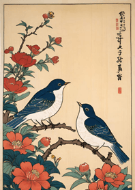 浮世絵 -鳥 90f626