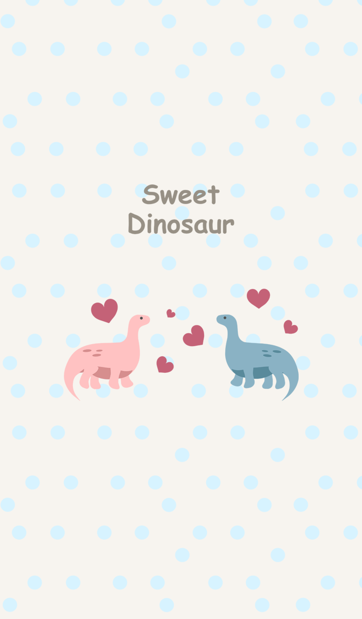 Cute dinosaur couple