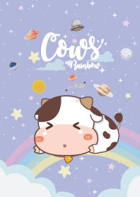 Cows Rainbow Galaxy Violet