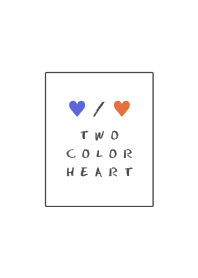 TWO COLOR HEART 206