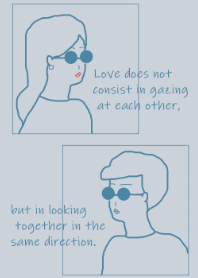 Sunglasses Boy and Girl-dusty blue(JP)