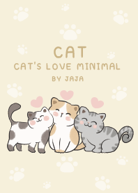 แมว แมว สีเบจ มินิมอล