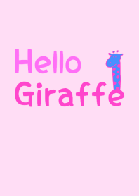 Hello Giraffe pink 10