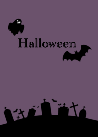 simple Halloween purple
