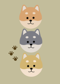 シンプル・柴犬/beige