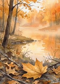 stampAI-autumn forest-f6QSLA