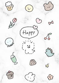 Fluffy Dog and Marble White01_2