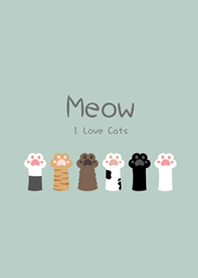 猫の手 猫の足(ライトミント)