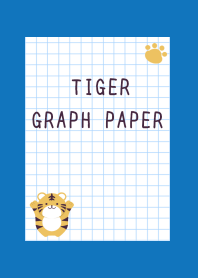 TIGER GRAPH PAPERj-BLUE-WHITE