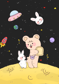 space bear rabbit