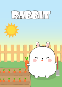So Cute Fat White Rabbit Theme