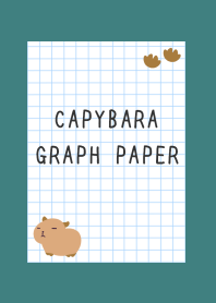 CAPYBARA GRAPH PAPER-MOSS GREEN