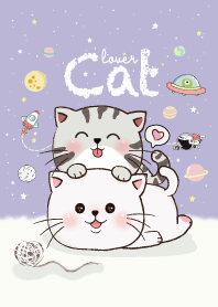 Cat Lover Space. (Purple)
