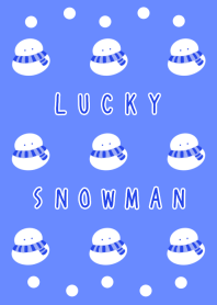 LUCKY SNOWMAN-BLUE-WHITEj