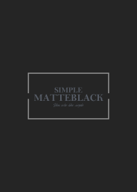 MATTE BLACK 38 -SIMPLE-
