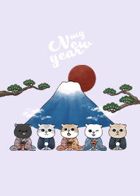 neko new year - light purple