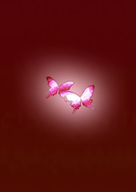 Dark red light butterfly