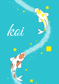 Fish 001-2 (Nishikigoi/Blue Green)