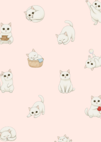 White Cat 1 Pink theme