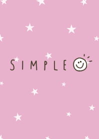 星とピンク。スマイル。