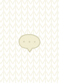 Simple knit pattern (white)