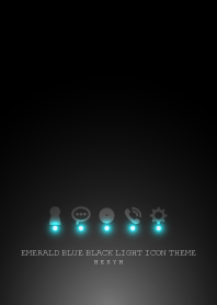 EMERALD BLUE BLACK LIGHT ICON #cool