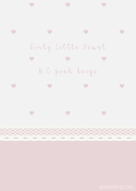 Girly Little Heart N.C pink beige