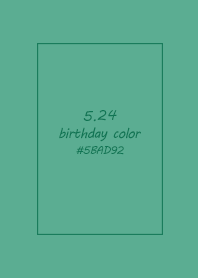 birthday color - May 24