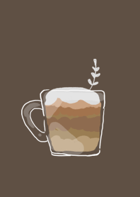 Cafe latte leaf
