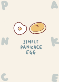 simple pancake fried egg beige.