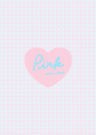 Pink and Blue. houndstooth check
