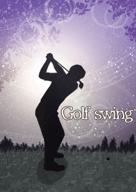 Golf swing 2-Purple-